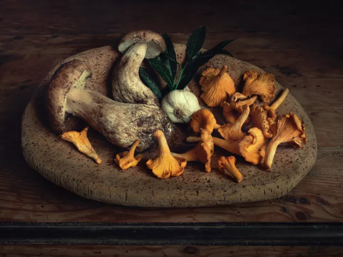 Marcel, Christian: Still life with Mushrooms