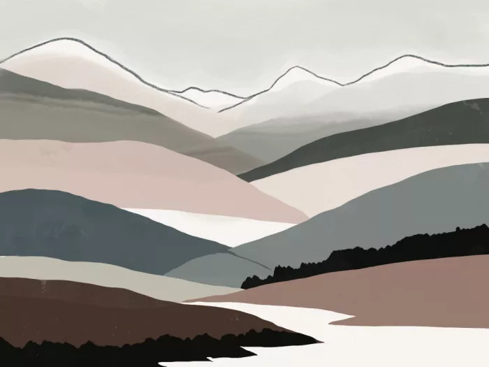 Dean, Little: Abstrakte Berglandschaft