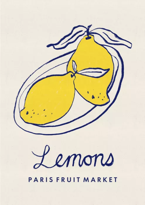 Nell, Dirkie: Food Art - Limoni al mercato della frutta di Parigi