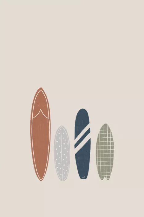 Lisboa, Menina: Surfboards 24x36