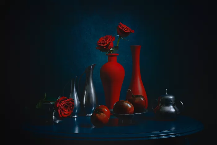 Jacobs, Lydia: Rose rouge et tomate