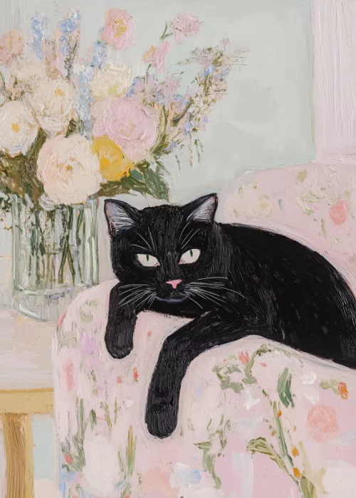 Magnusson, Andreas: Katze auf dem Sofa