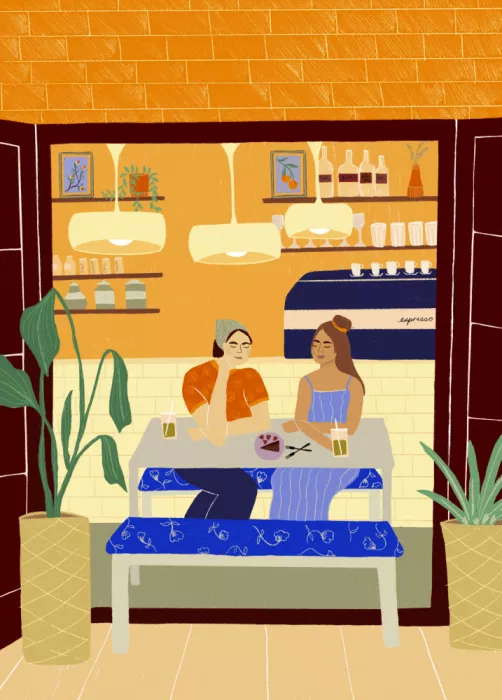 Eleni, Elsa: Spanish Cafe