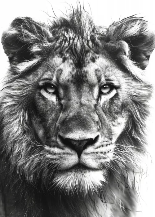 Jaszke, Justyna: Lion Black and White
