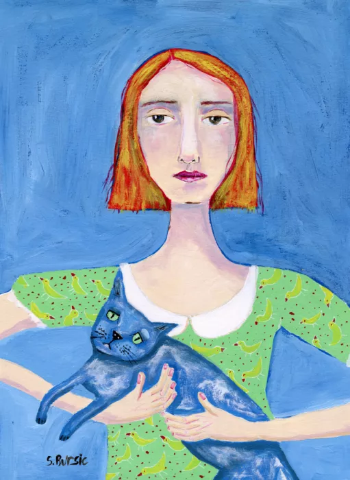 Bursic, Sharyn: Dame mit der blauen Katze