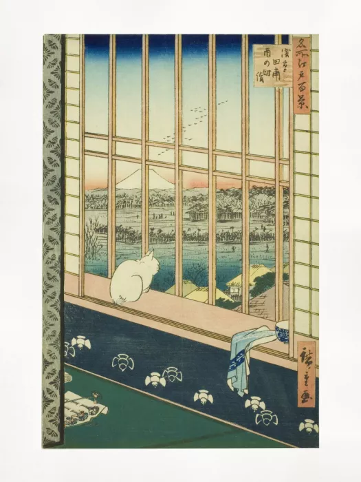 Hiroshige, Utagawa: Los Arrozales de Asakusa