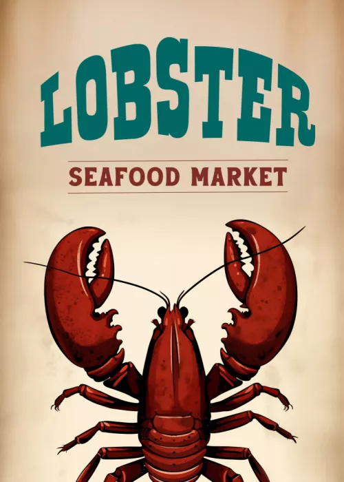 Magnusson, Andreas: Mercado de mariscos con langosta