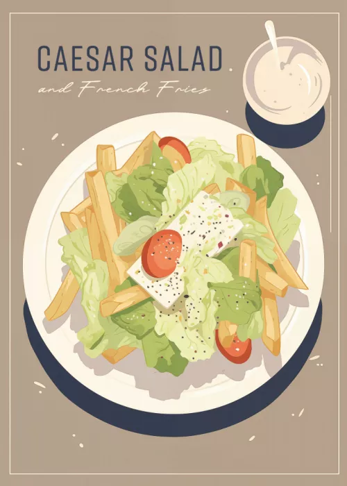 Magnusson, Andreas: Ensalada César y Papas Fritas