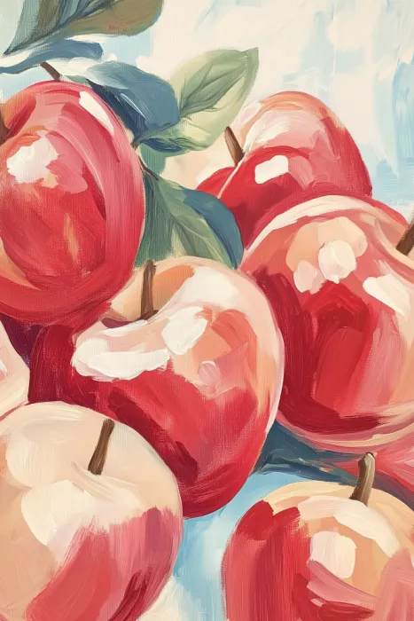 Prints, Art Melloi: Peinture de pommes