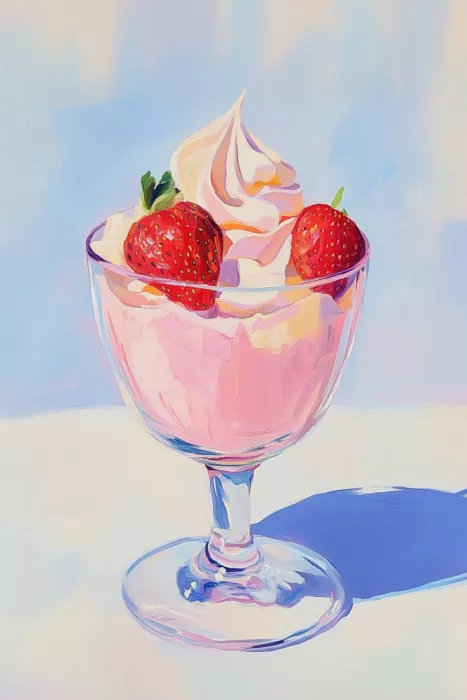 Prints, Art Melloi: Milkshake à la Fraise