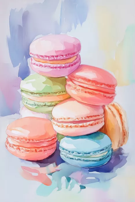 Prints, Art Melloi: Macaron colorato