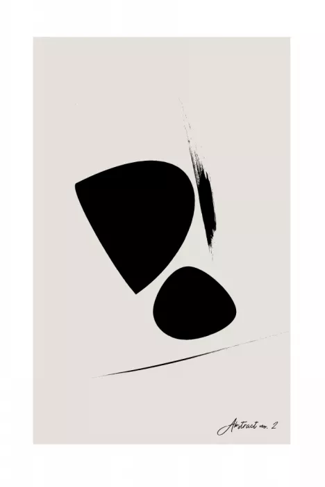 Design, Oju: Black Abstract X
