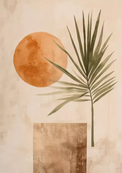 Treechild: Palmensilhouette bei Sonnenuntergang
