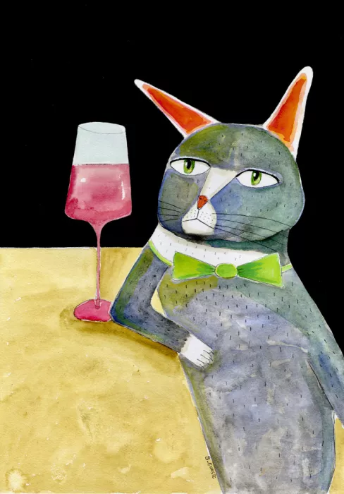 Bursic, Sharyn: Gatto al bar con fiocco