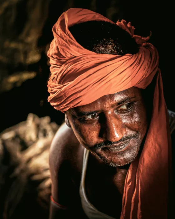 Das, Subhajit: Orange turban
