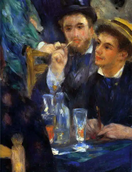Renoir, Auguste: Bál v Moulin de la Galette (detail)