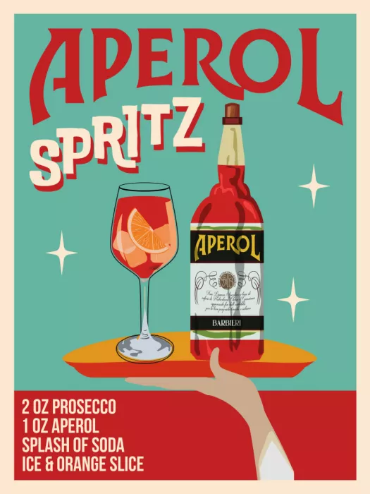 Studio, Art WallChart: Aperol Spritz