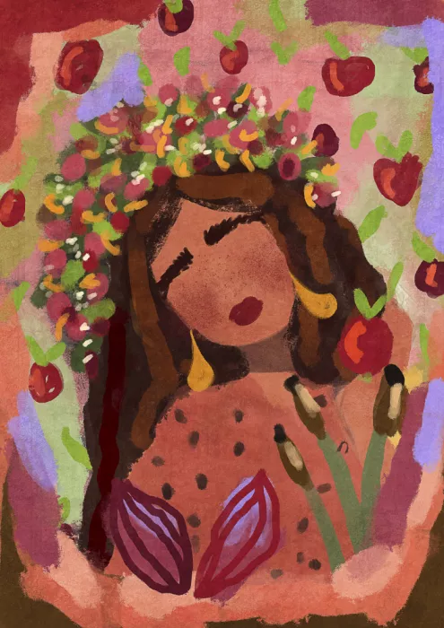 Oltmanns, Raissa: Femme et pommes