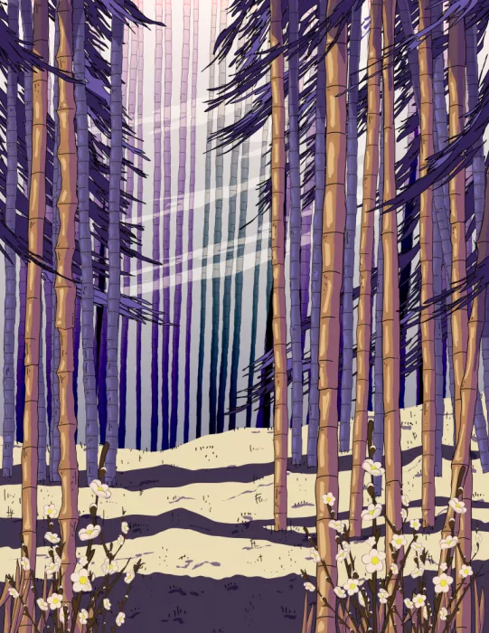 Nicholas: Paesaggio forestale stilizzato