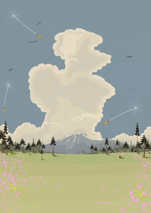 Nicholas: Paisaje con una nube imponente