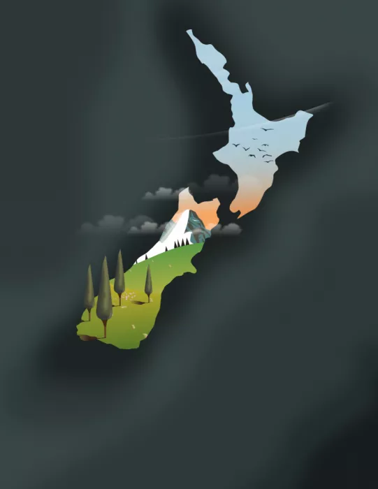 Nicholas: Mapa de Nueva Zelanda