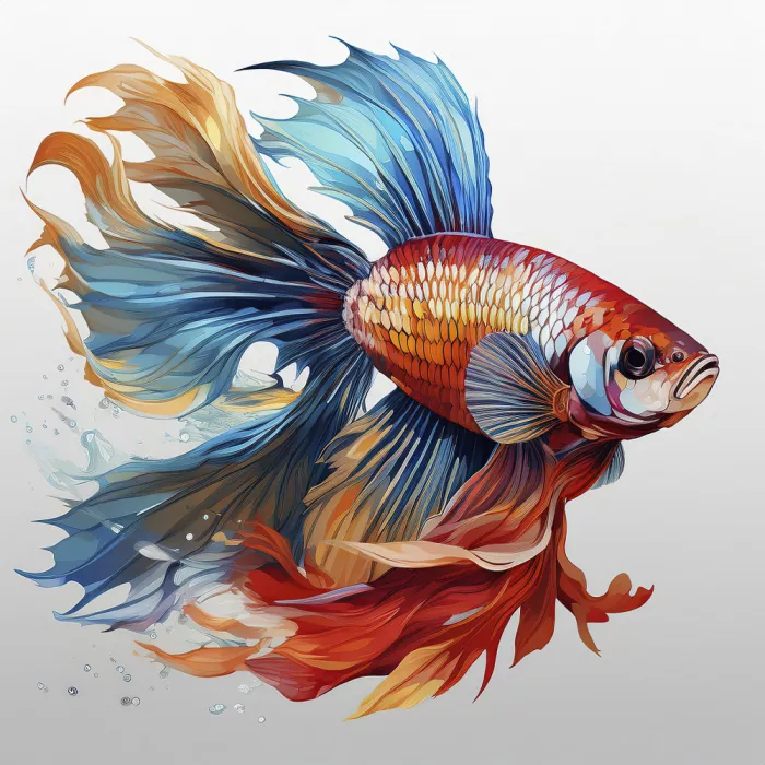 akyurt, engin: beautiful betta fish swimming in aquarium