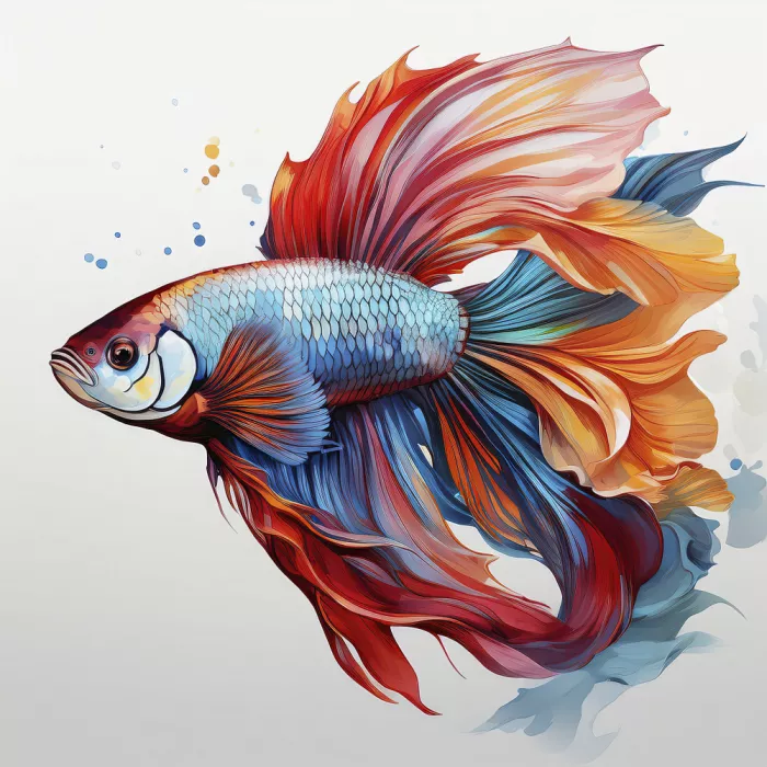 akyurt, engin: beautiful betta fish swimming in aquarium
