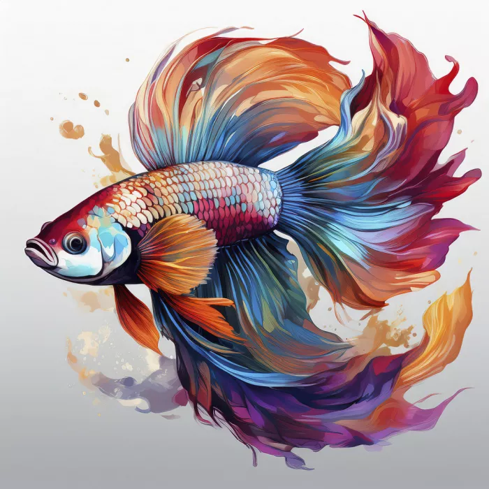 akyurt, engin: beautiful betta fish swimming in aquarium