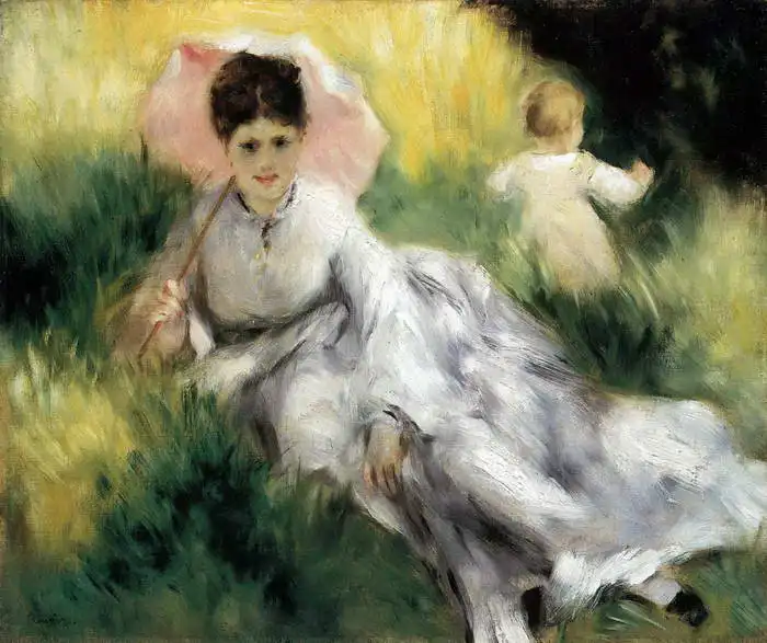 Renoir, Auguste: Žena se slunečníkem