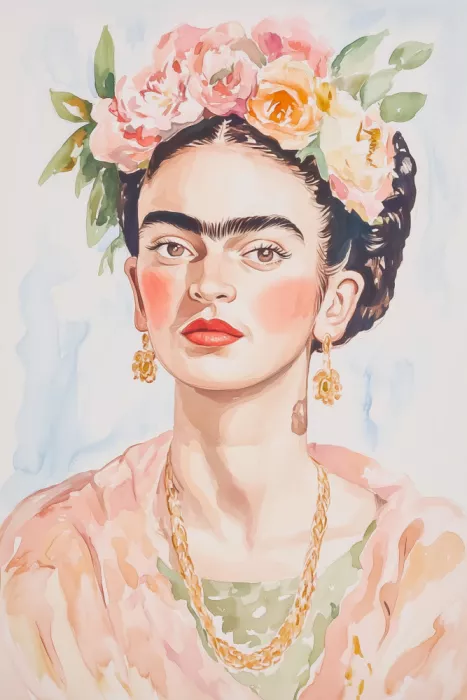 Prints, Art Melloi: Portrait de Frida à l