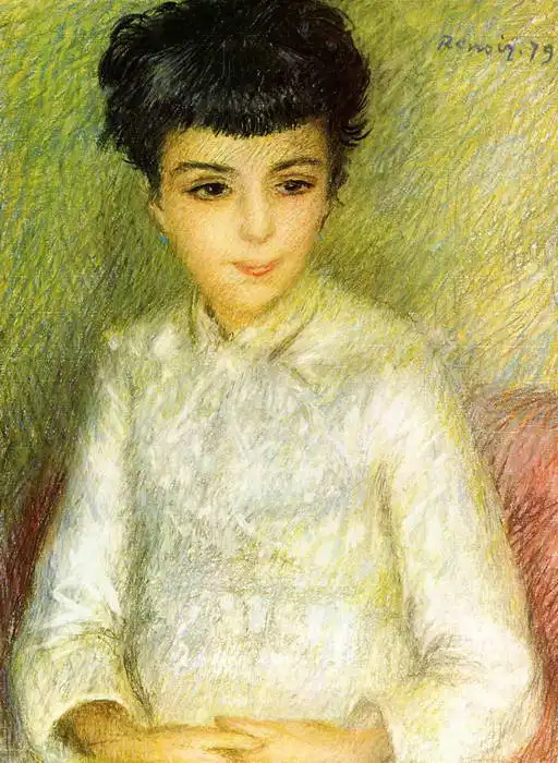 Renoir, Auguste: Dívka s hnědými vlasy