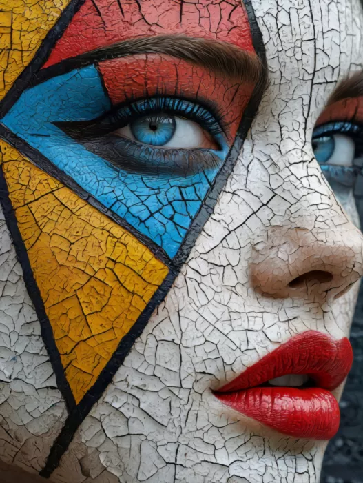 Paksoylu, Bilge: Geometrisches Pop-Art-Porträt