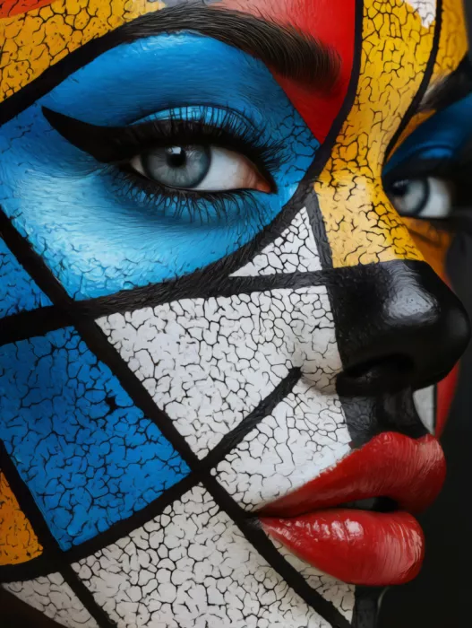 Paksoylu, Bilge: Geometrisches Pop-Art-Porträt