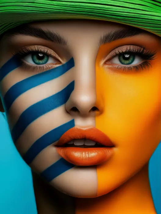 Paksoylu, Bilge: Geometrisches Pop-Art-Porträt