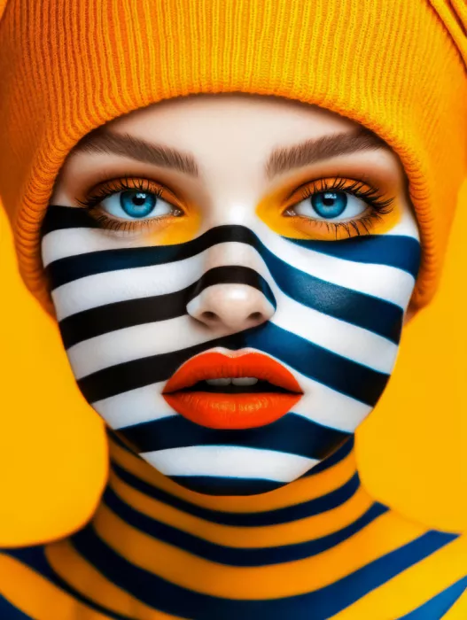Paksoylu, Bilge: Geometric Pop Art Portrait