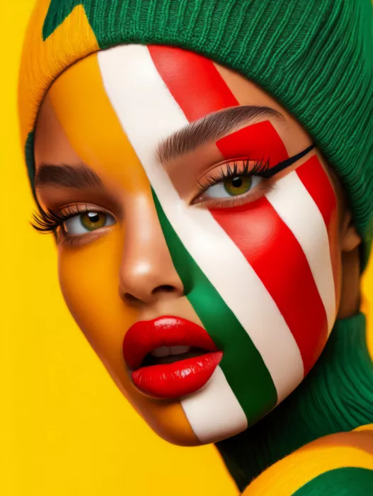 Paksoylu, Bilge: Geometrisches Pop-Art-Porträt