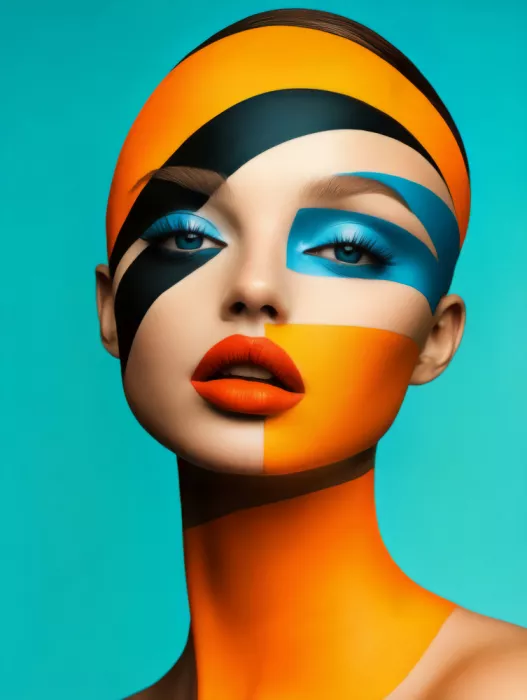 Paksoylu, Bilge: Geometrisches Pop-Art-Porträt