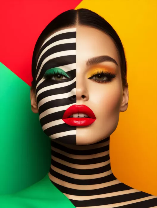 Paksoylu, Bilge: Geometrisches Pop-Art-Porträt