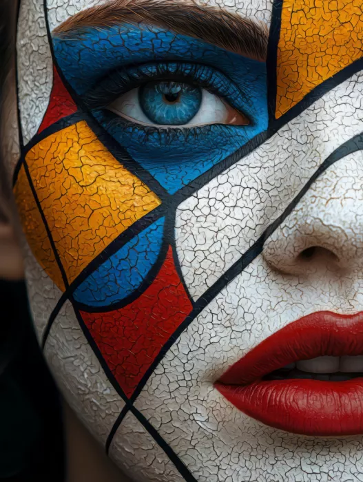 Paksoylu, Bilge: Geometrisches Pop-Art-Porträt