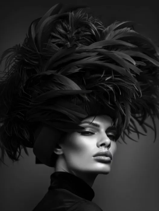 Paksoylu, Bilge: Black and White Vintage Portrait