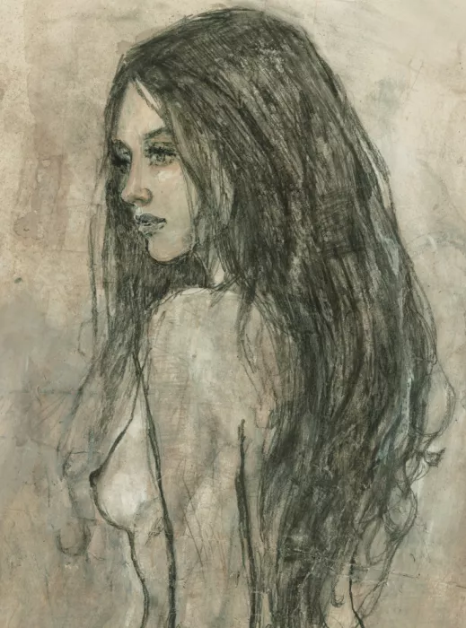 Rathmann, Ute: Femme aux longs cheveux ondulants