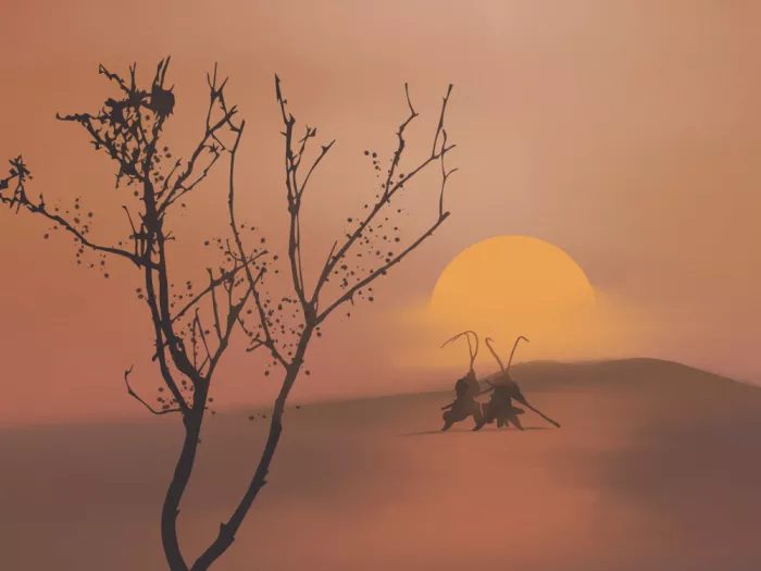 Dean, Little: Sunset Over A Vivid Landscape
