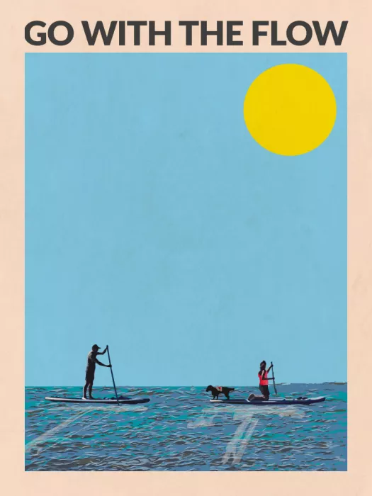 Studio, Art WallChart: Andare con la corrente