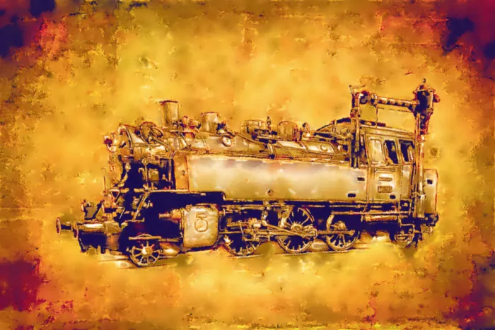 Kulik, Rafal: Train - Sepia Illustration 69