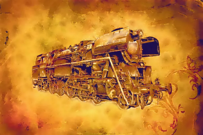 Kulik, Rafal: Train - Sepia Illustration 74