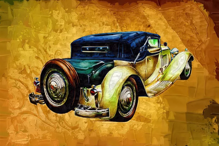 Kulik, Rafal: Classic Car - Sepia Illustration 84