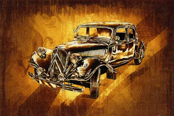 Kulik, Rafal: Classic Car - Sepia Illustration 83