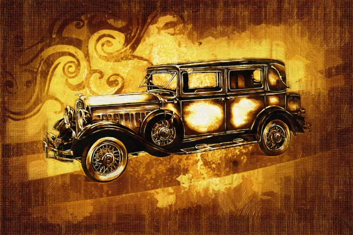 Kulik, Rafal: Classic Car - Sepia Illustration 85