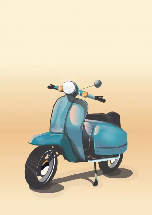 Nicholas: Scooter Retrò Luminoso