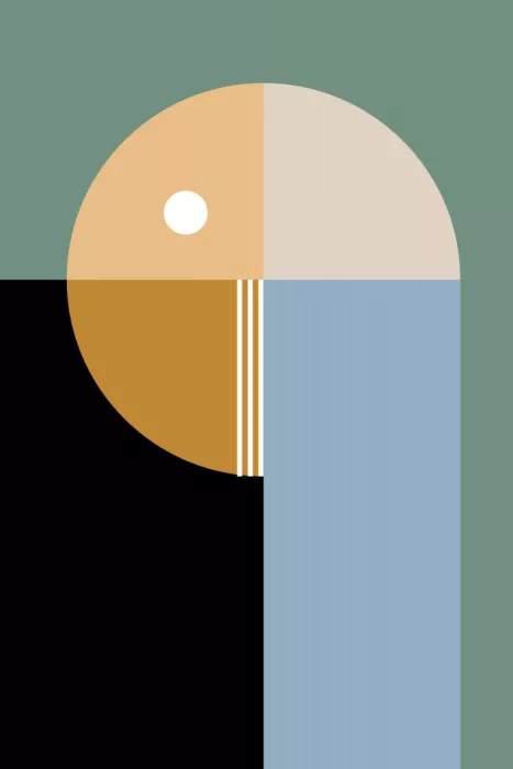 Kulkarni, Nilesh: Mid Century Geometric Abstract 02